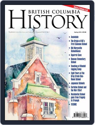 British Columbia History (Digital) March 1st, 2018 Issue Cover