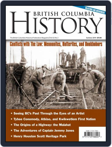 British Columbia History (Digital) June 1st, 2019 Issue Cover
