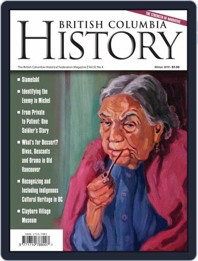 British Columbia History December 1st, 2019 Digital Back Issue Cover