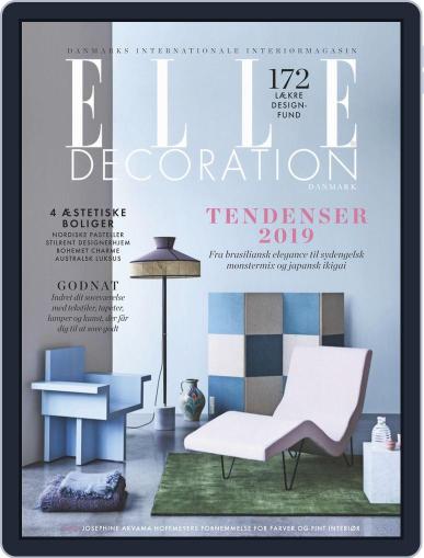 ELLE Decoration Denmark January 1st, 2019 Digital Back Issue Cover