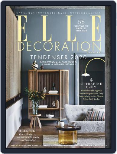 ELLE Decoration Denmark January 1st, 2020 Digital Back Issue Cover