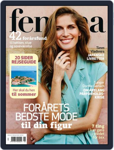 femina Denmark February 8th, 2018 Digital Back Issue Cover
