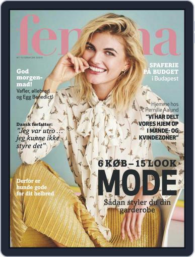 femina Denmark February 15th, 2018 Digital Back Issue Cover