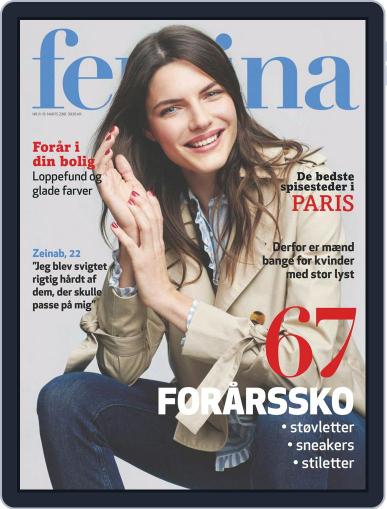 femina Denmark March 15th, 2018 Digital Back Issue Cover