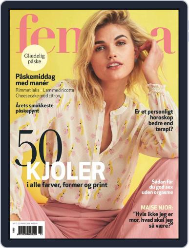 femina Denmark March 22nd, 2018 Digital Back Issue Cover