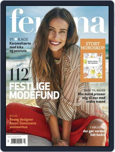 femina Denmark June 7th, 2018 Digital Back Issue Cover