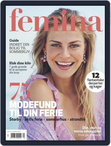 femina Denmark June 14th, 2018 Digital Back Issue Cover