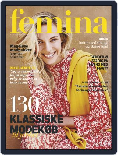 femina Denmark August 9th, 2018 Digital Back Issue Cover