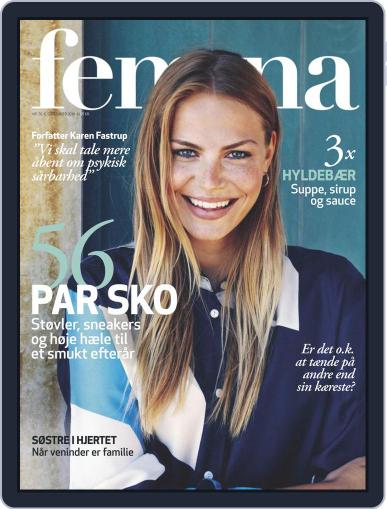 femina Denmark September 6th, 2018 Digital Back Issue Cover