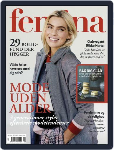 femina Denmark September 20th, 2018 Digital Back Issue Cover