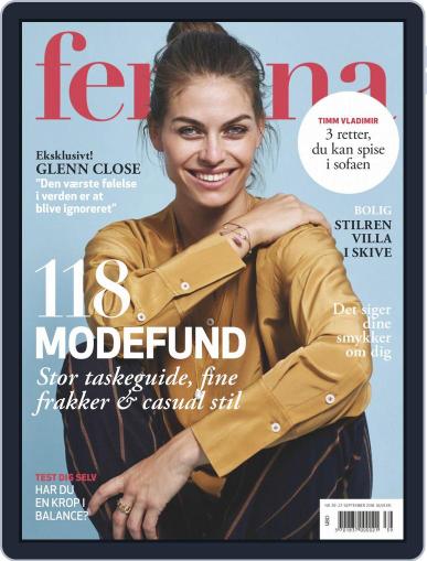 femina Denmark September 27th, 2018 Digital Back Issue Cover
