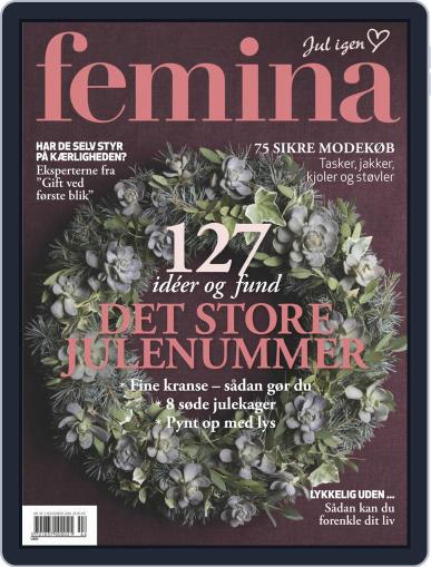 femina Denmark November 1st, 2018 Digital Back Issue Cover