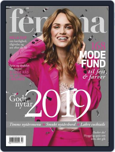 femina Denmark December 20th, 2018 Digital Back Issue Cover