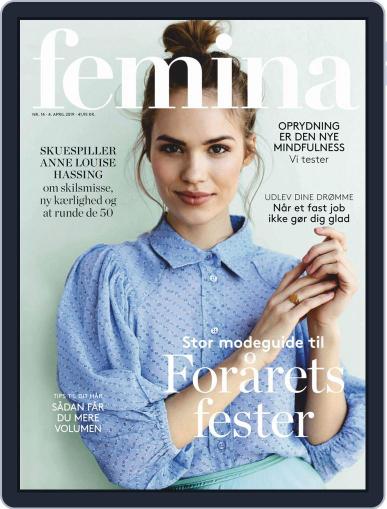 femina Denmark April 4th, 2019 Digital Back Issue Cover