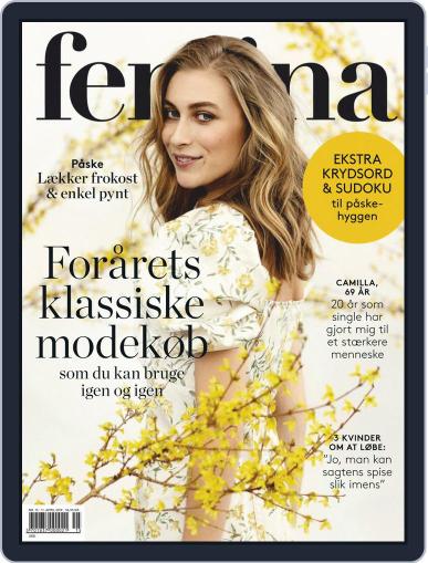 femina Denmark April 11th, 2019 Digital Back Issue Cover