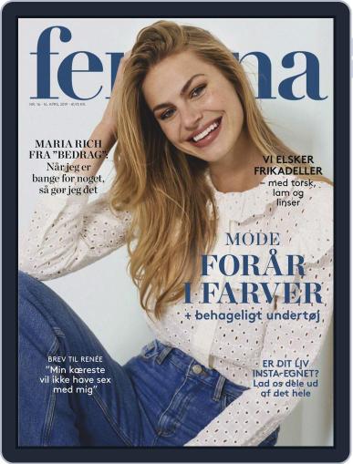 femina Denmark April 16th, 2019 Digital Back Issue Cover