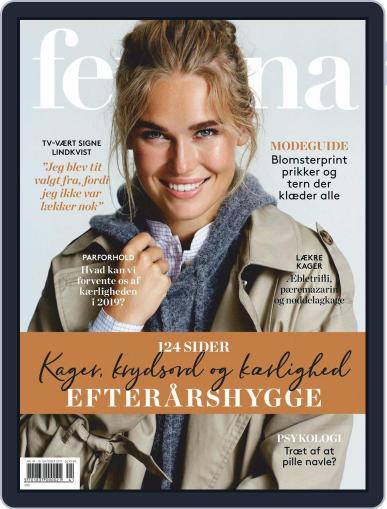 femina Denmark October 10th, 2019 Digital Back Issue Cover