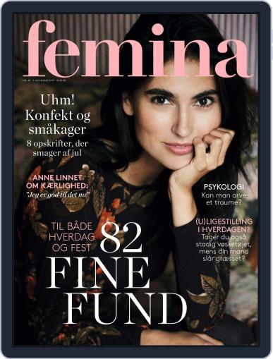 femina Denmark November 7th, 2019 Digital Back Issue Cover
