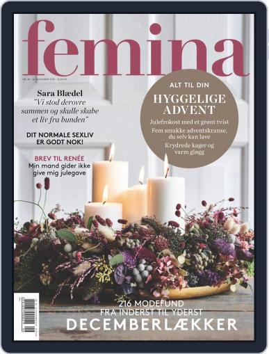 femina Denmark November 14th, 2019 Digital Back Issue Cover
