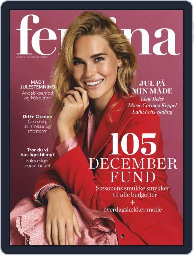 femina Denmark November 21st, 2019 Digital Back Issue Cover