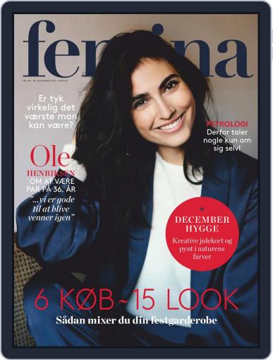 femina Denmark November 28th, 2019 Digital Back Issue Cover