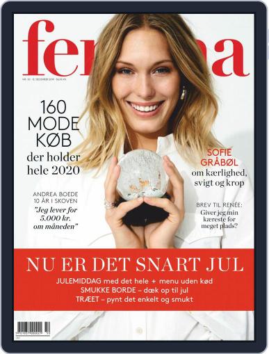 femina Denmark December 12th, 2019 Digital Back Issue Cover