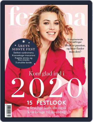 femina Denmark December 18th, 2019 Digital Back Issue Cover