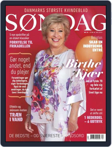 SØNDAG August 27th, 2018 Digital Back Issue Cover