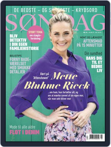 SØNDAG August 5th, 2019 Digital Back Issue Cover