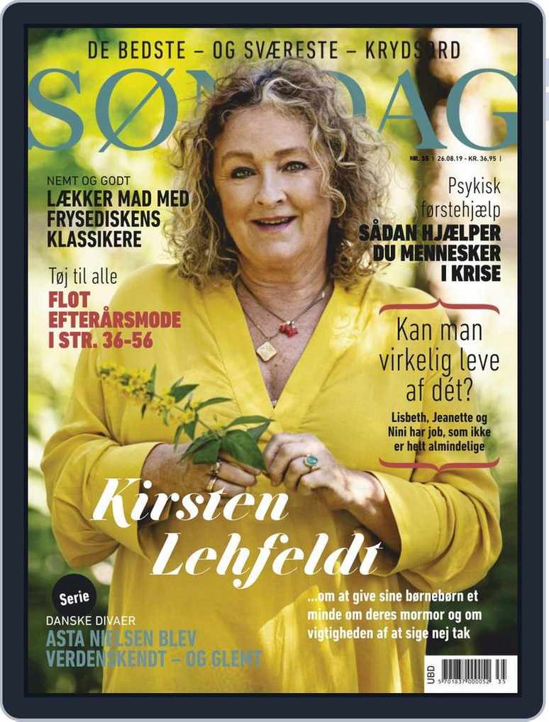SØNDAG Issue Uge 35 2019 (Digital) - DiscountMags.com