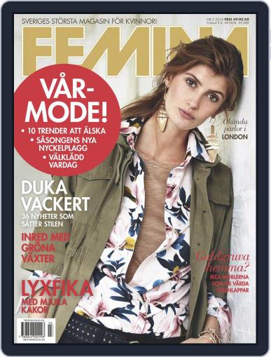 Femina Sweden March 1st, 2018 Digital Back Issue Cover