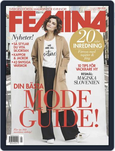 Femina Sweden April 1st, 2018 Digital Back Issue Cover