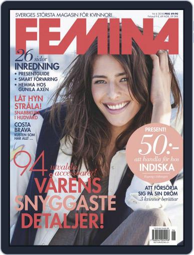 Femina Sweden June 1st, 2018 Digital Back Issue Cover