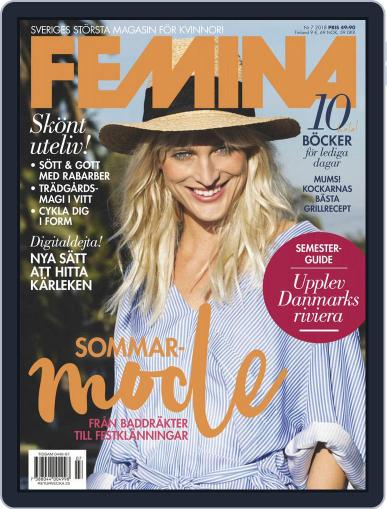 Femina Sweden July 1st, 2018 Digital Back Issue Cover