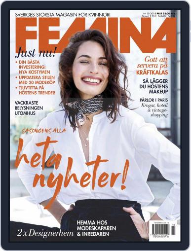 Femina Sweden October 1st, 2018 Digital Back Issue Cover