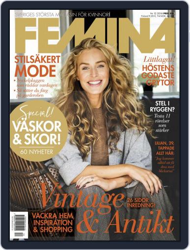 Femina Sweden December 1st, 2018 Digital Back Issue Cover