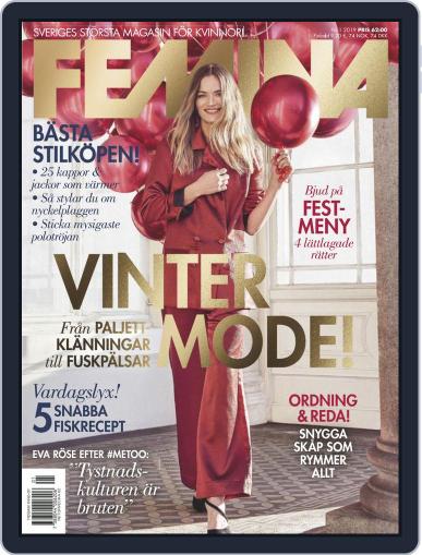 Femina Sweden January 1st, 2019 Digital Back Issue Cover