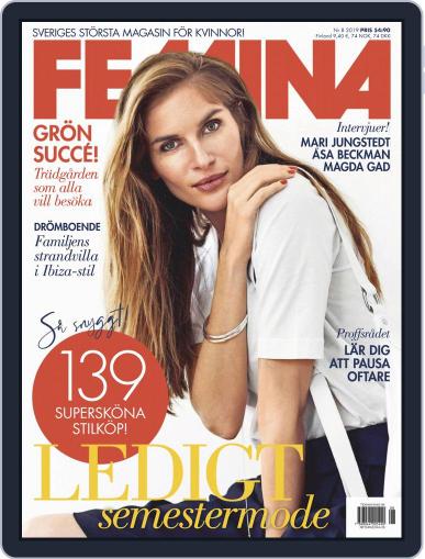 Femina Sweden August 1st, 2019 Digital Back Issue Cover