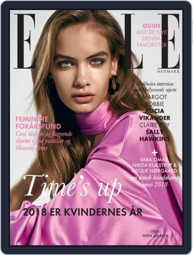 ELLE Denmark March 1st, 2018 Digital Back Issue Cover