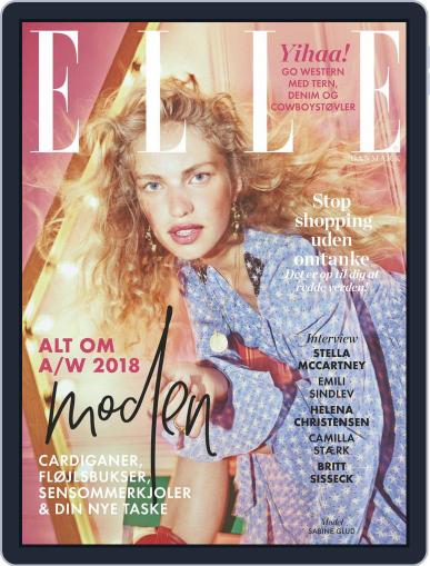 ELLE Denmark August 1st, 2018 Digital Back Issue Cover