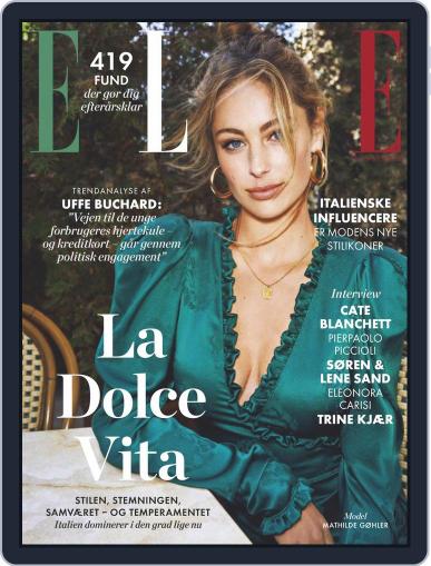 ELLE Denmark September 1st, 2018 Digital Back Issue Cover