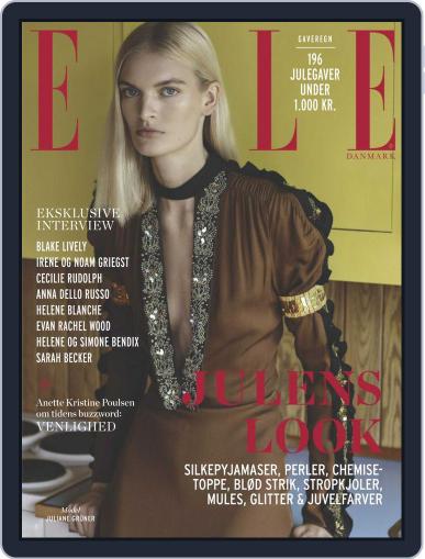 ELLE Denmark December 1st, 2018 Digital Back Issue Cover