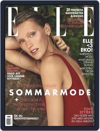 ELLE Sverige June 1st, 2018 Digital Back Issue Cover