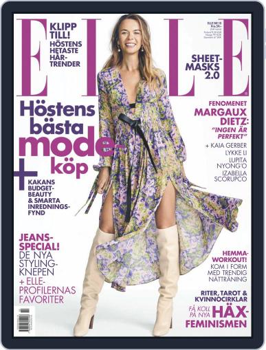 ELLE Sverige (Digital) October 1st, 2018 Issue Cover