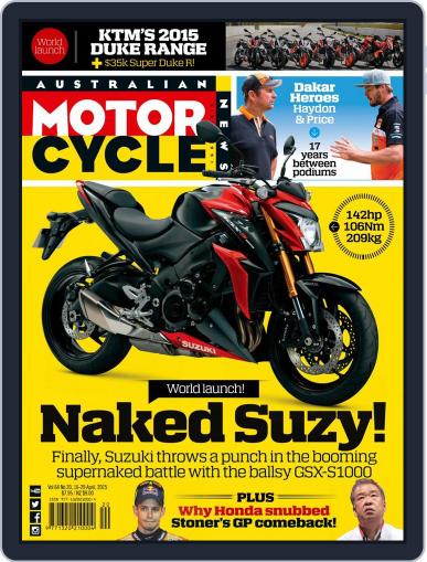 Australian Motorcycle News April 16th, 2015 Digital Back Issue Cover