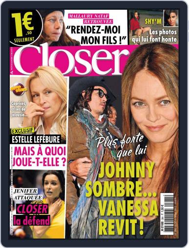 Closer France October 21st, 2012 Digital Back Issue Cover