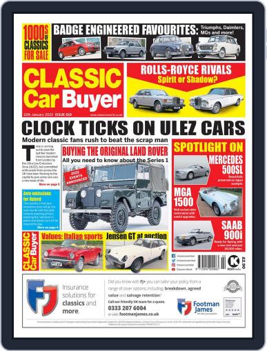 Classic Car Buyer Magazine (Digital) January 12th, 2022 Issue Cover