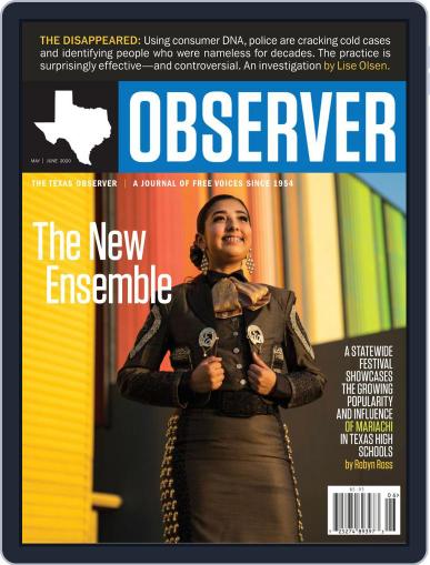 The Texas Observer May 1st, 2020 Digital Back Issue Cover