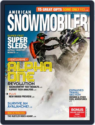 American Snowmobiler December 1st, 2018 Digital Back Issue Cover