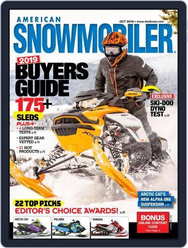 American Snowmobiler October 1st, 2018 Digital Back Issue Cover